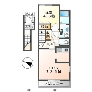グリーンハイツ【2階】の間取り