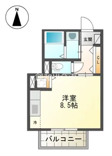 コーポMONNOKi【2階】の間取り