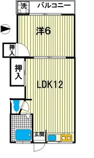 山岸荘【1階】の間取り
