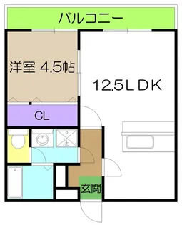 グランビュー【5階】の間取り