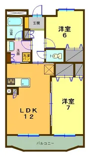 ヴィブレキュートモア【1階】の間取り