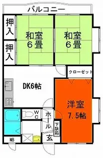 ユーミースクエア【2階】の間取り