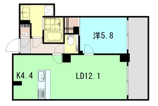 ラルステージ段原 THE MiD【2階】の間取り