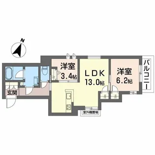 メゾン オピエデュパン【3階】の間取り