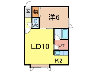 ルージュ4・5【1階】の間取り