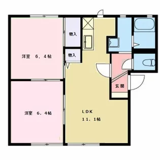 フォーレス絆【2階】の間取り