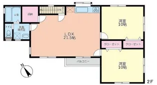上大槻3号棟【2階】の間取り