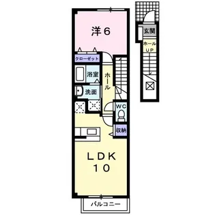 すみれB【2階】の間取り