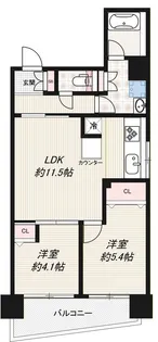 インプルーブ上野松が谷【2階】の間取り