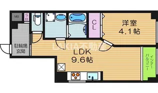 ヒルクライム桃谷【3階】の間取り