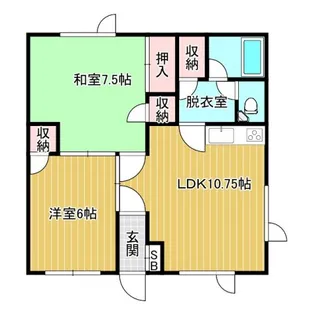 マルニハイツ【2階】の間取り