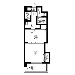 セントラル名古屋【8階】の間取り