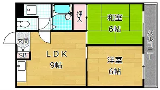 ルアージュ A棟【2階】の間取り