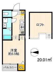 パイントール別府【2階】の間取り