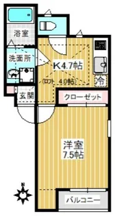グランシャリオ【2階】の間取り