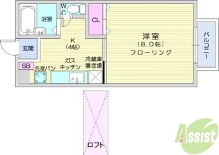 H&M HOUSE【1階】の間取り