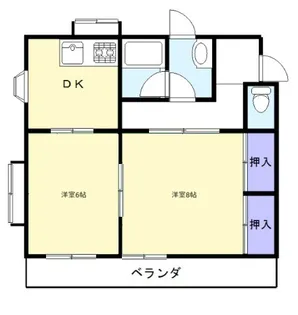 ハイリ―須田【2階】の間取り