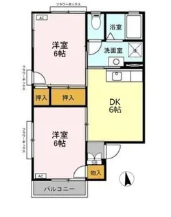 セジュール エム B【2階】の間取り