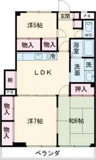 ベルコリーヌ西水元【4階】の間取り