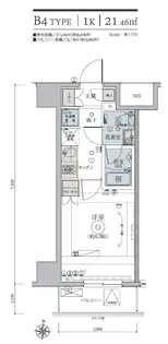 リヴシティ綾瀬WEST【5階】の間取り