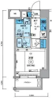 リヴシティ横濱七島町【5階】の間取り