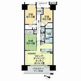 亀戸レジデンス【5階】の間取り