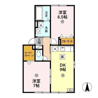 アンシャンテN【1階】の間取り