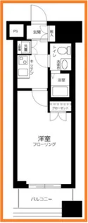 ヴィーダ・スカイコート品川【7階】の間取り