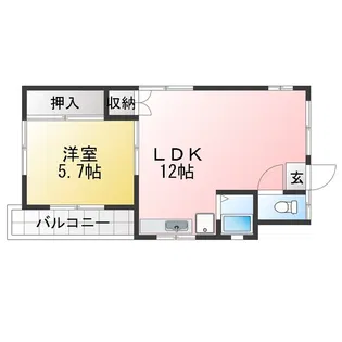 細田ハウス【1階】の間取り