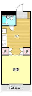 清水マンション【2階】の間取り