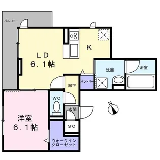 ココあざみ野【2階】の間取り