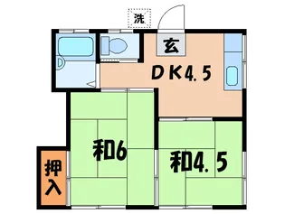 ハイムカシワギ【2階】の間取り