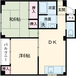 槇谷マンション【3階】の間取り