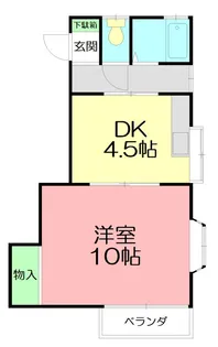 アカデミックハイツ【1階】の間取り