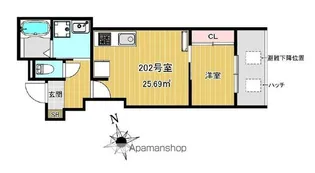 Charme Maison香椎【2階】の間取り