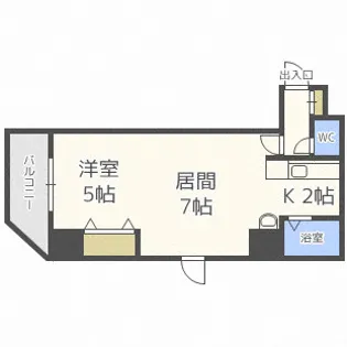 ミラバ澄川【9階】の間取り