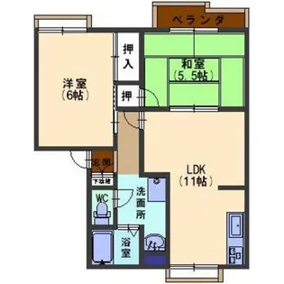エステートI【2階】の間取り