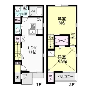 ア・ラ・モード A【2階】の間取り