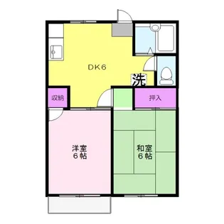 グリーンハイツ若狭【2階】の間取り