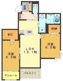シャルム下田【2階】の間取り
