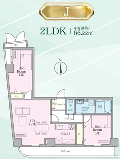 目黒ミシェルヨコマエ【6階】の間取り