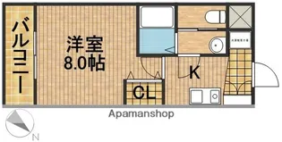 ジョイ高丘【4階】の間取り