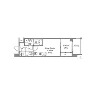 ArtizA瓦屋町I【7階】の間取り