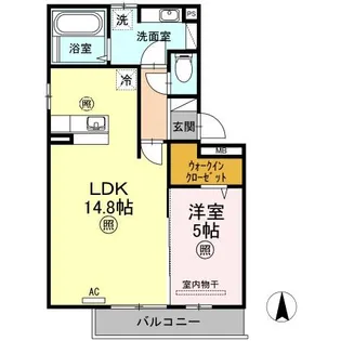 レジーナ車木【2階】の間取り