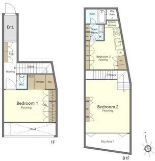 HIROO HOUSE【1階】の間取り