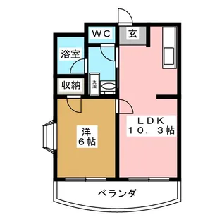 エクセル高津【3階】の間取り