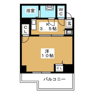 レイ・ローズビル【1階】の間取り