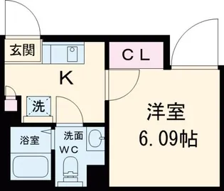 長楽町屋レジデンス【3階】の間取り