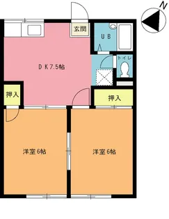 イズミハイツ【1階】の間取り