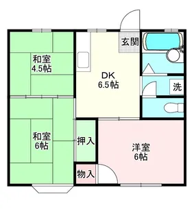 グランデールD【1階】の間取り